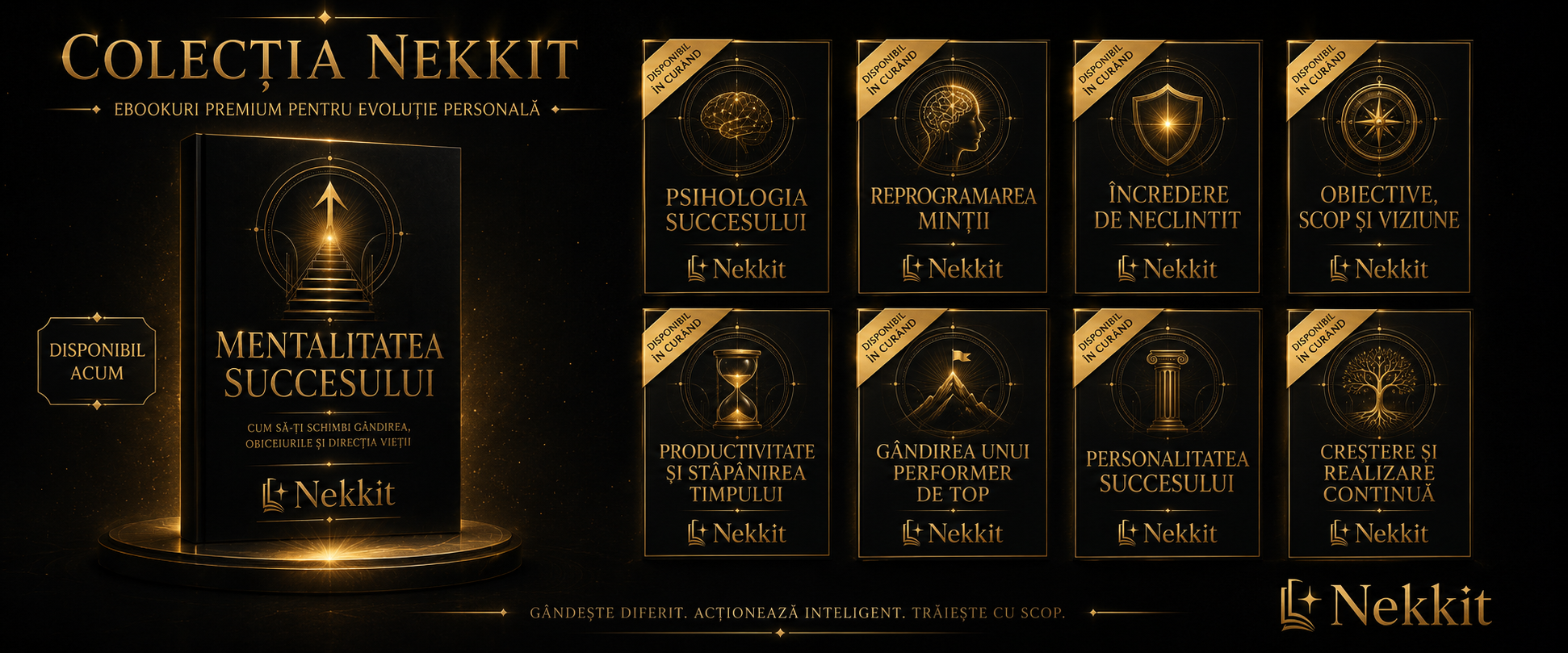 Colecția Nekkit — ebookuri premium pentru evoluție personală